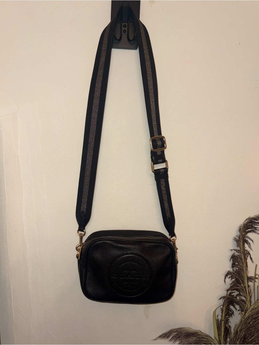 Coach Black Leather Crossbody Camera Bag - Coach excellent condition